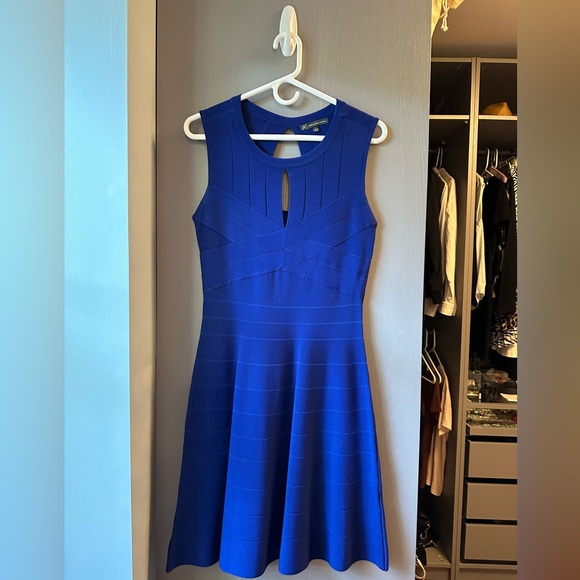 ADRIANNA PAPPEL Cobalt bandage cocktail dress NWOT - MEDIUM - Picture 2 of 4